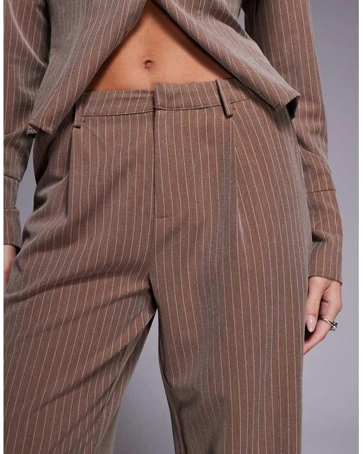 Kaiia Brown Exclusive Straight Leg Tailored Trousers Co-Ord