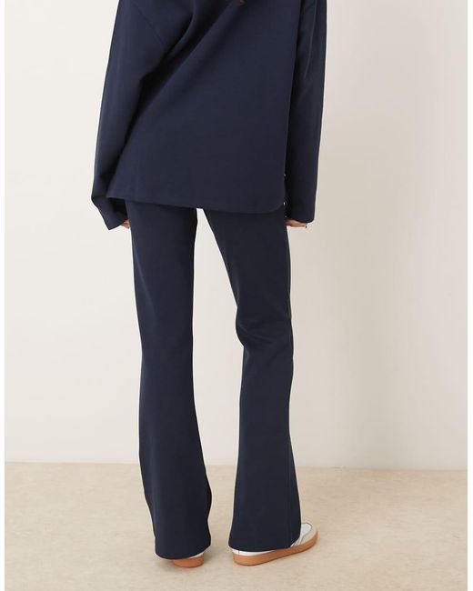 ASOS Blue Interlock Flared Trackies