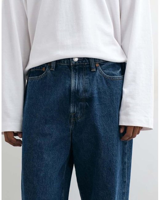 Abercrombie & Fitch White baggy Fit Jeans for men