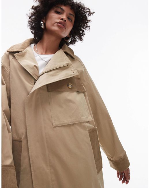 Topshop check duster coat online