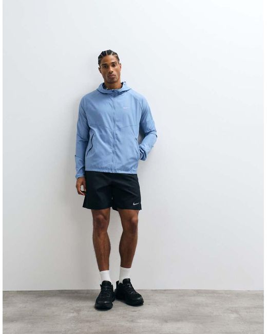 Nike Blue Miler Full Zip Jacket for men