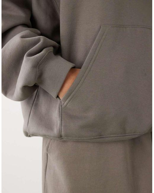 Weekday Brown Oversized Hoodie