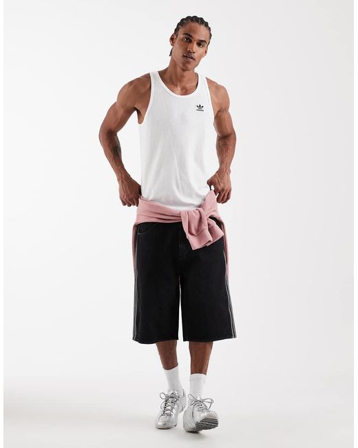 Adidas Originals White Essentials Tank Top for men