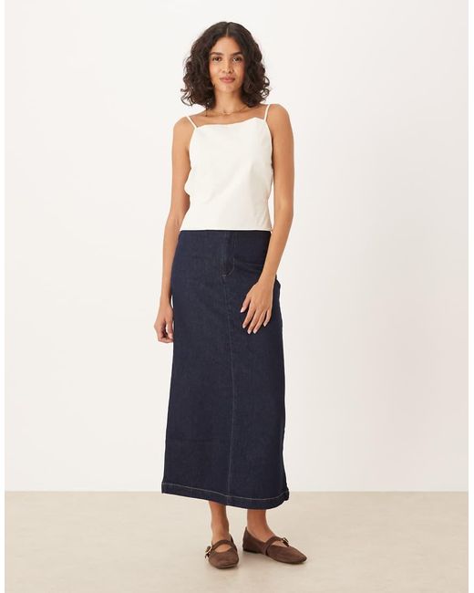 Mango White Backless Strappy Top