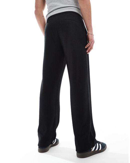 Bershka – jogginghose aus seersucker in Blue für Herren