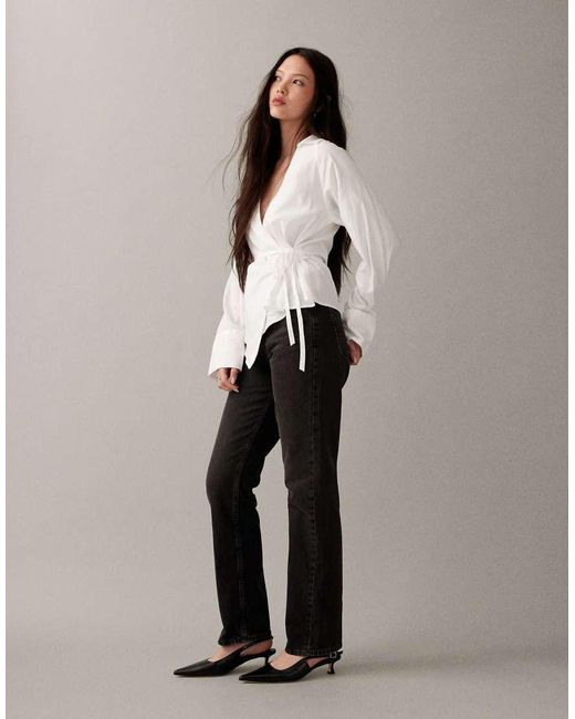 ASOS Gray 90s Straight Jeans