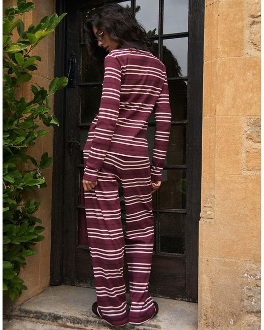 4th & Reckless Black Collared Long Sleeve Top Co-ord
