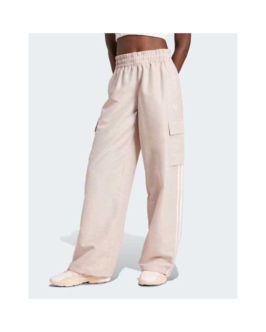 Adicolor - pantaloni cargo tortora di Adidas Originals in Brown