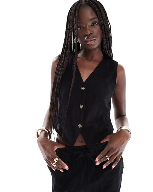 Gilet Vero Moda en coloris Black