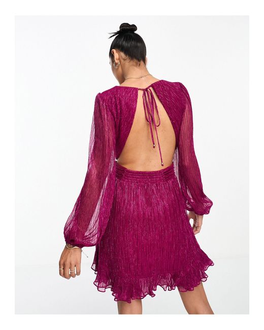 Forever New Pink – plissiertes minikleid
