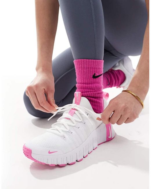 Nike Pink Free Metcon 6 Trainers
