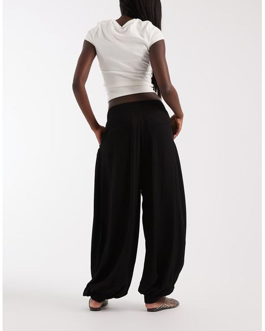 ASOS Black Tailored Soft Balloon Pants