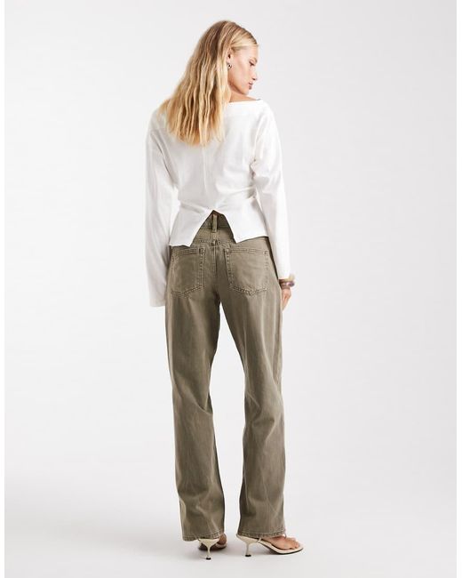ASOS White Low Rise baggy Jeans