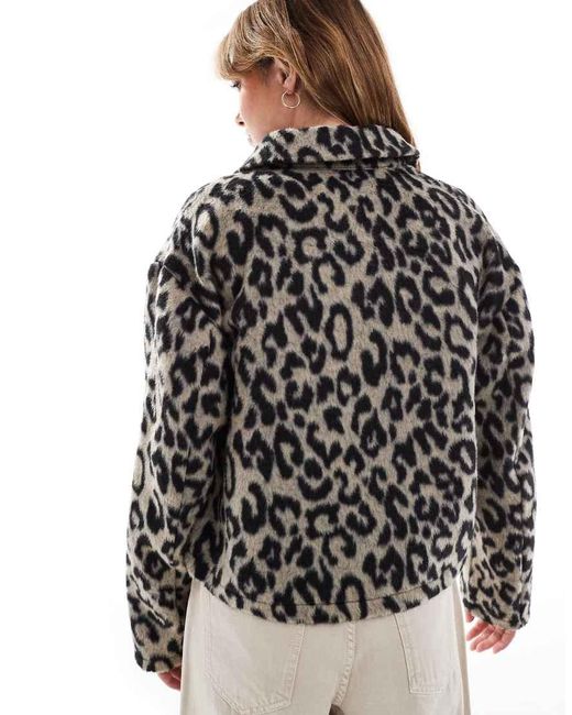 New Look Black Cropped Shacket
