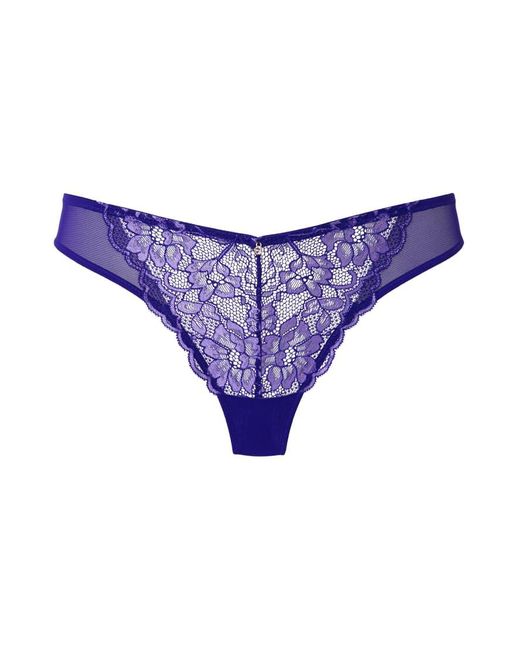 Ann Summers Blue Sexy Lace Brazilian
