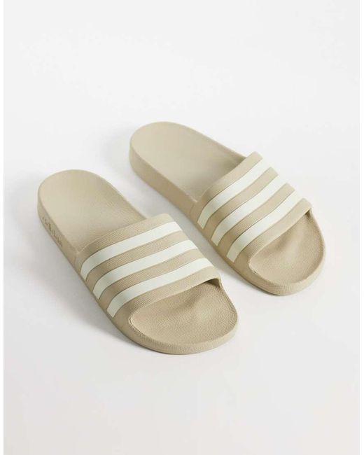 Adidas Originals Natural Adidas Training Adilette Aqua Sliders for men