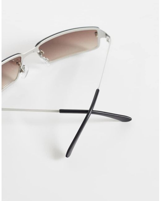ASOS White Wrap Sunglasses for men