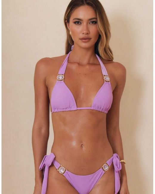 Moda Minx Purple Amour Triangle Top