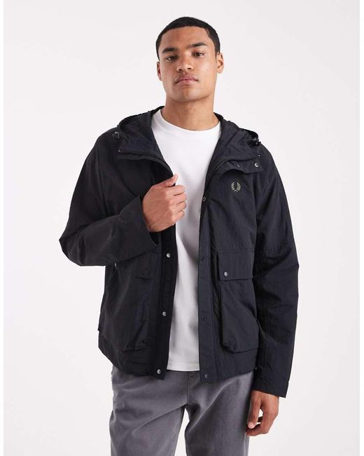 Fred Perry Parka in het Blue voor heren
