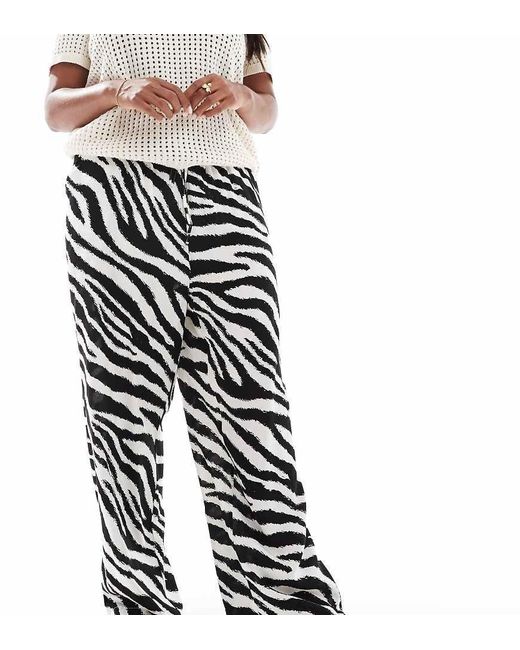 Vero Moda Black Easy Tie Waist Wide Leg Trousers