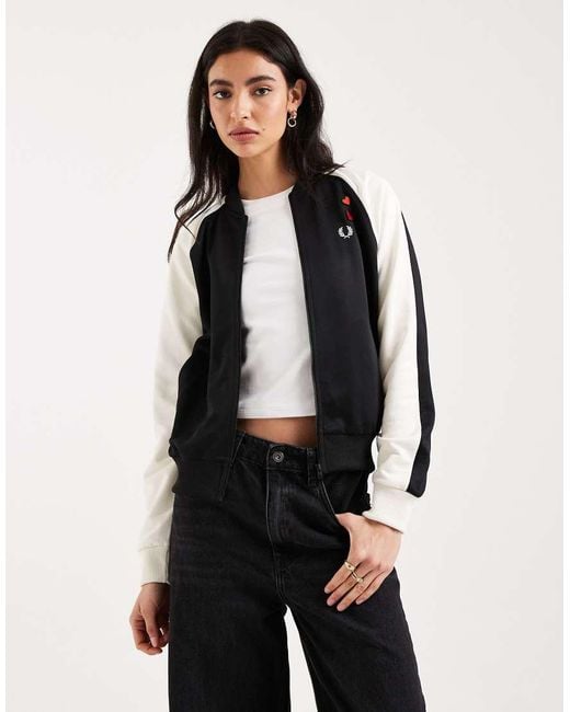 Fred Perry Black X Amy Winehouse Laurel Wreath Bomber Jacket