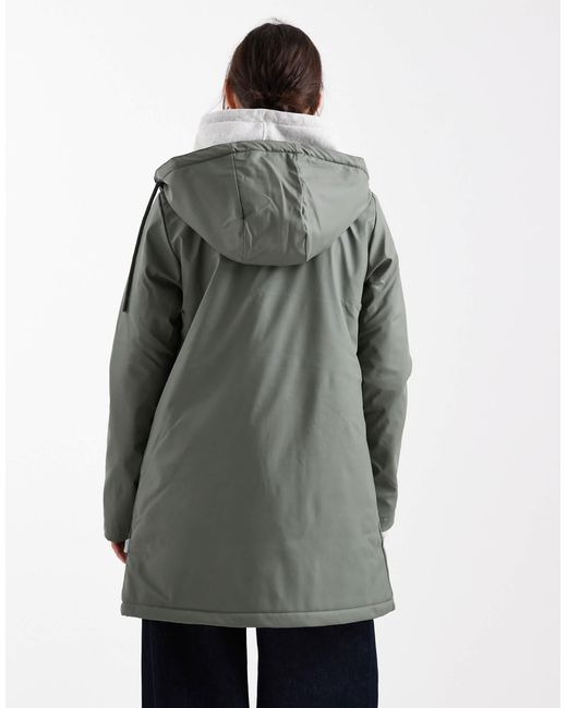 ONLY Gray Lined Rain Coat