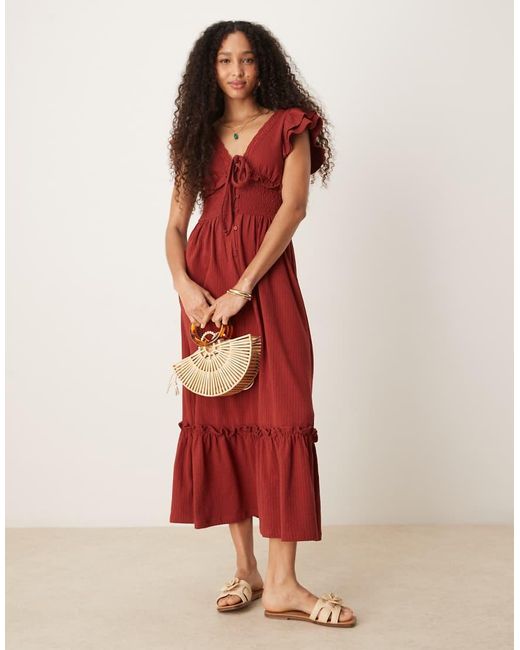Vestito Midi di ASOS in Red