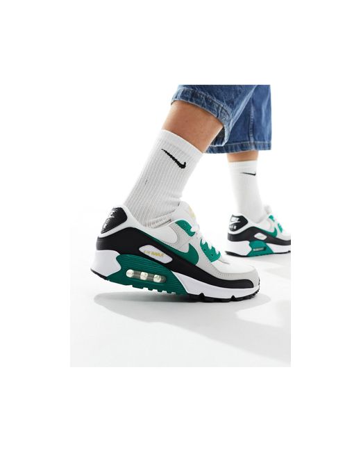 Air max 90 - sneakers bianche, grigie e verdi di Nike in Blue da Uomo
