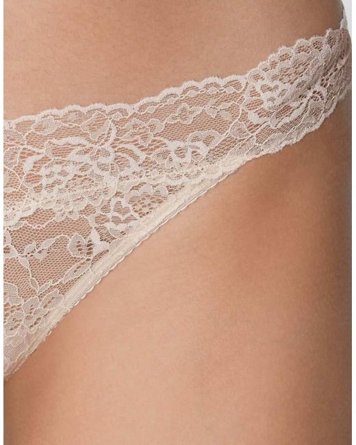 Tezenis Natural High-Cut Lace G-String
