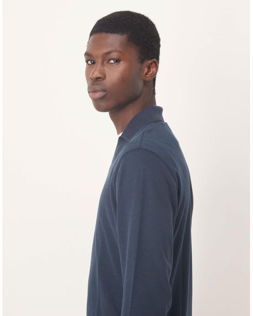 SELECTED – polohemd in Blue für Herren