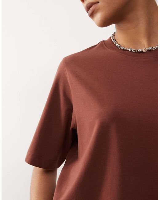 Weekday Brown Perfect Boxy T-shirt