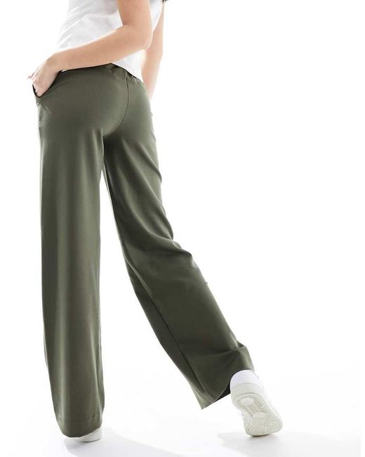 Pantalones Verdes De Pernera Ancha De Object de color Black
