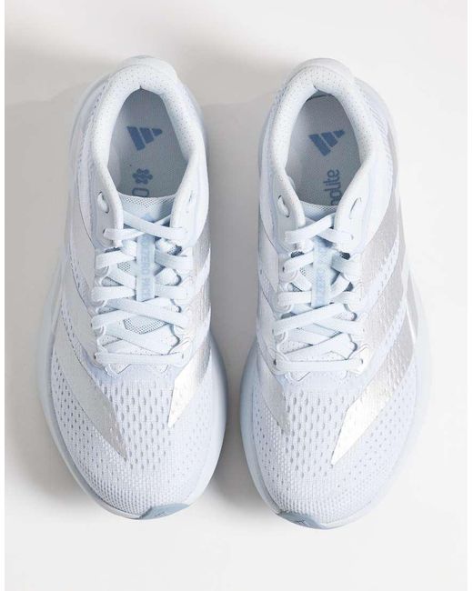 Adidas Originals White Adidas Running Adizero Pacer Trainers