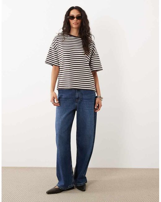 New Look Gray Oversized Boxy Tee