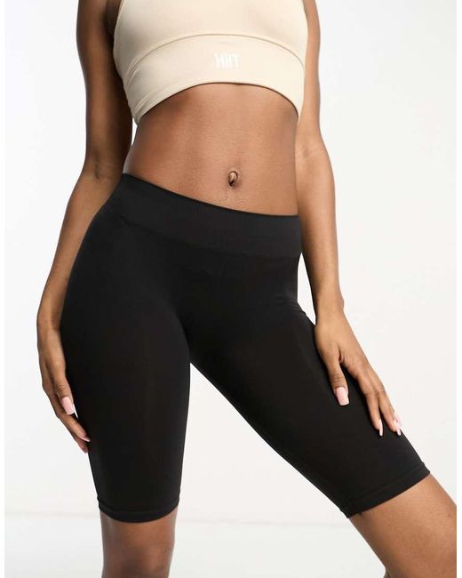 Pieces Black Seamless legging Shorts