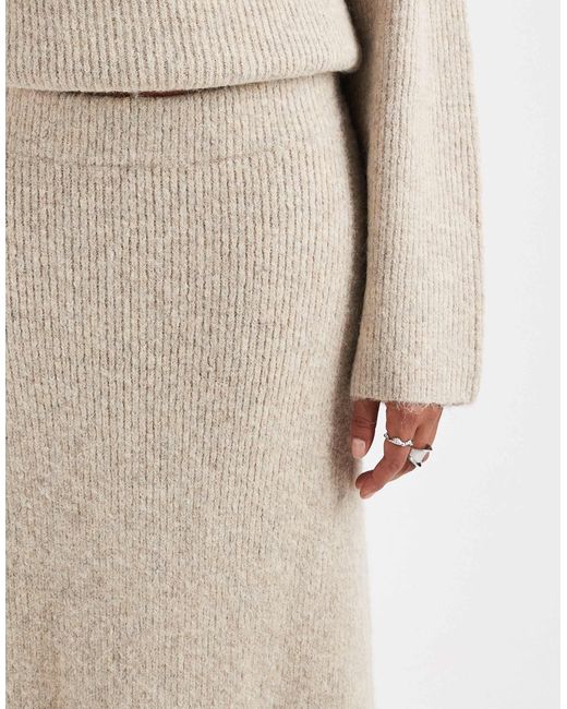 4th & Reckless Natural – weicher strickrock aus material