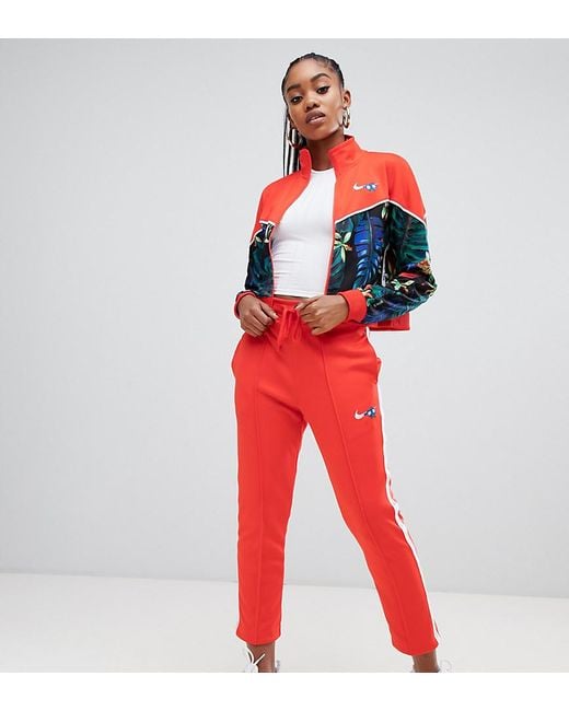 Nike Red Tropical Hyper Femme Print Tracksuit Bottoms | Lyst Canada