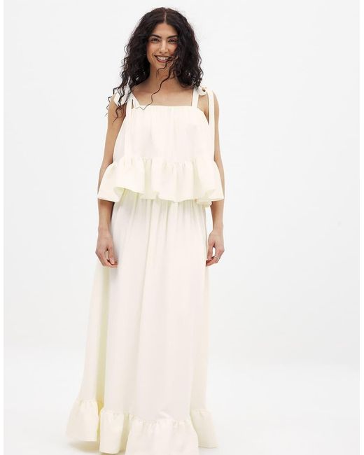 NA-KD Natural Maxi Skirt