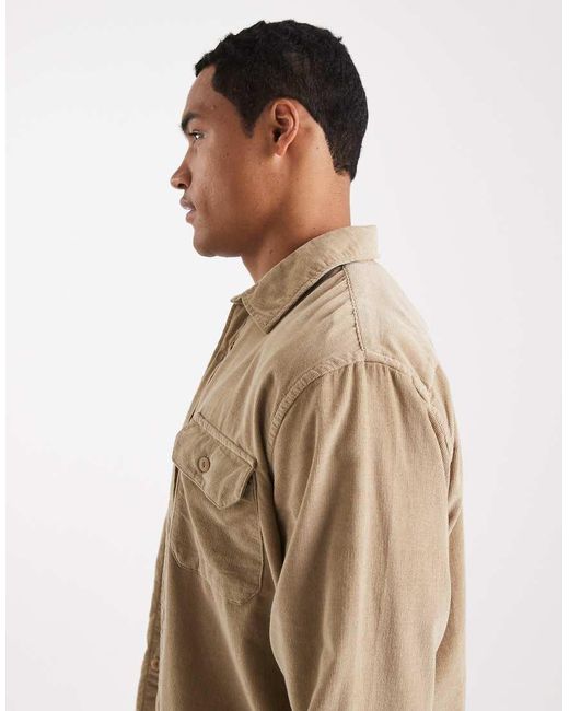 Levi's Natural Jackson Cord Worker Shirt for men