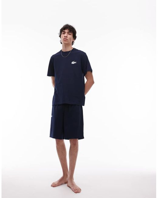 Camiseta De Estar Por Casa De Lacoste de hombre de color Blue