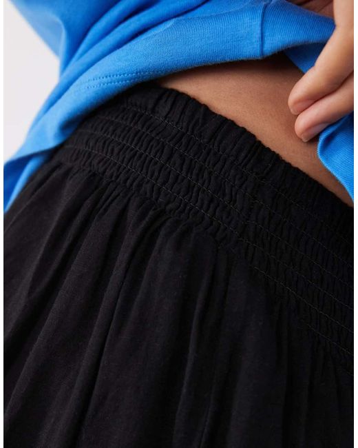 ASOS Blue Asos Design Curve Calypso Beach Short With Lace Trim