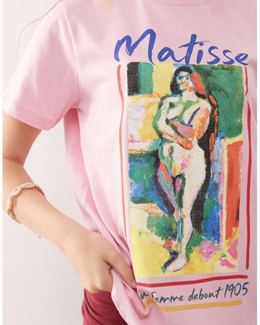 Reclaimed (vintage) Blue Licensed Matisse T-shirt