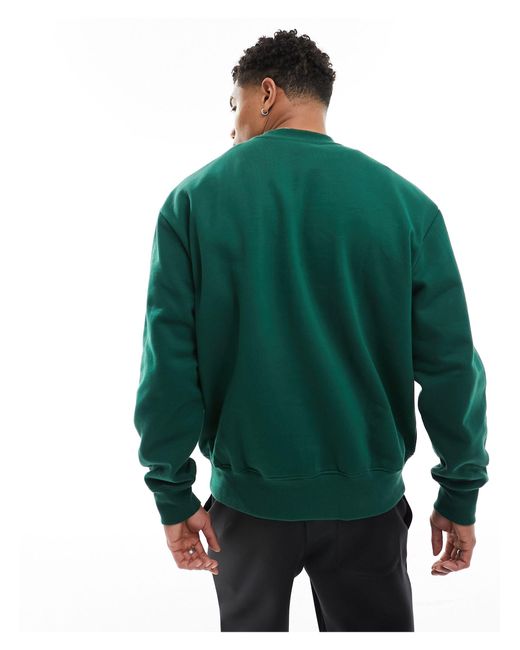 ASOS Green Heavyweight Sweatshirt for men