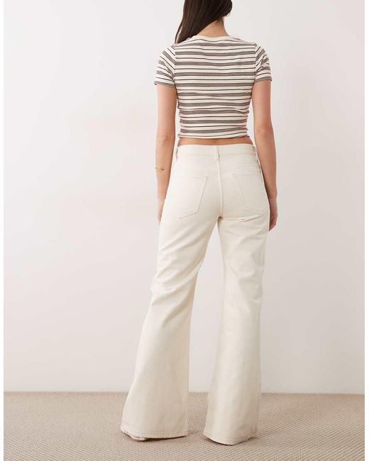 Mango Natural Theita 100% Cotton Flared Jean