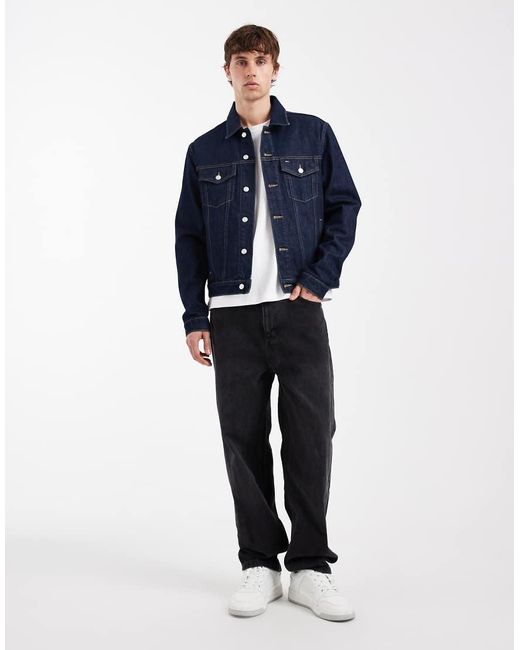 Tommy Hilfiger Blue Denim Trucker Jacket for men