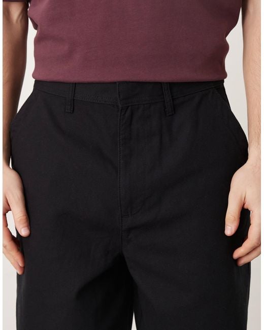 ASOS Black Loose Straight Chinos for men