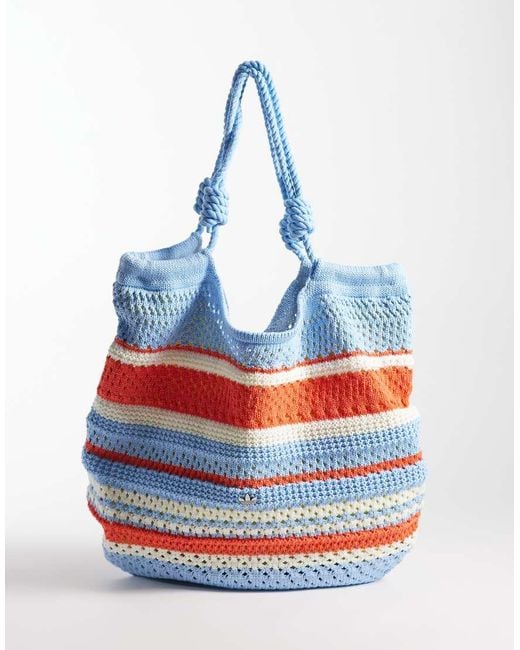 Adidas Originals Blue Crochet Tote Bag