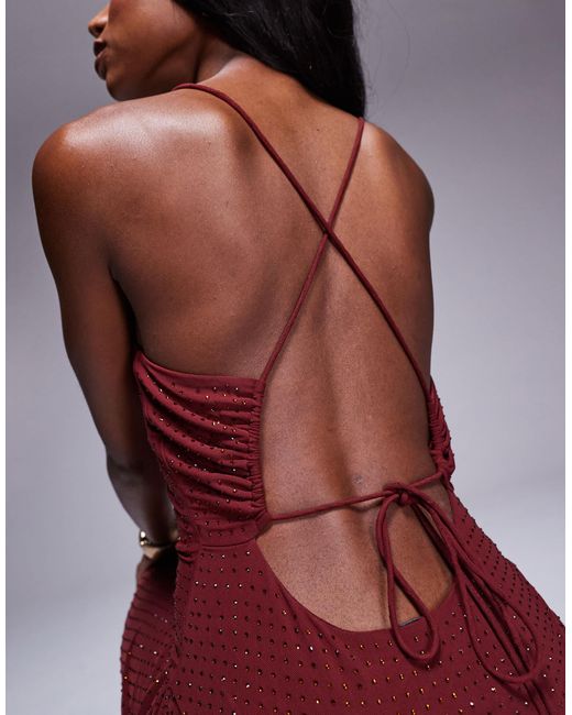 ASOS Red – maxi-trägerkleid