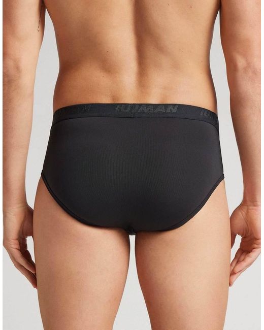 Intimissimi Blue Microfibre Briefs With Logo for men