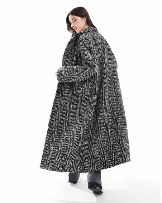 French Connection Multicolor Herringbone Coat